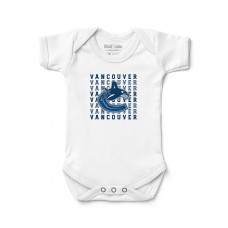 Newborn & Малышам Vancouver Canucks Chad & Jake White Retro Bodysuit