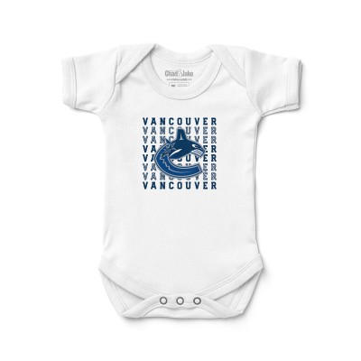 Newborn & Малышам Vancouver Canucks Chad & Jake White Retro Bodysuit