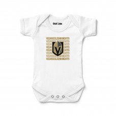 Newborn & Малышам Vegas Golden Knights Chad & Jake White Retro Bodysuit
