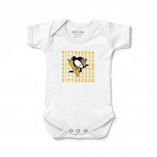 Newborn & Малышам Pittsburgh Penguins Chad & Jake White Retro Bodysuit