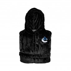 Unisex Adult Vancouver Canucks ISlide Black NHL Black Hooded Robe