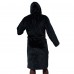 Unisex Adult Vancouver Canucks ISlide Black NHL Black Hooded Robe