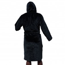 Chicago Blackhawks ISlide Unisex Adult NHL Black Hooded Robe - Black