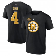 Футболка Bobby Orr Boston Bruins Centennial Authentic Stack Retired Player Name & Number - Black