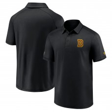 Boston Bruins Authentic Pro Logo Polo - Black