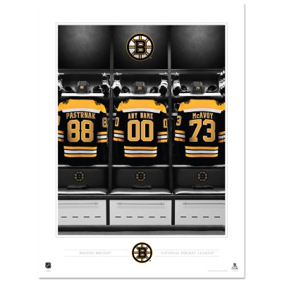 Boston Bruins 12 x 16 Personalized Locker Room Photo Print