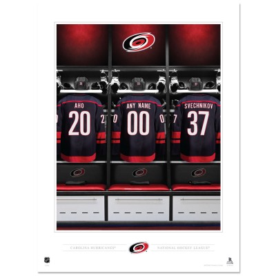 Carolina Hurricanes 12 x 16 Personalized Locker Room Photo Print