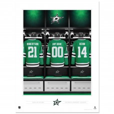 Dallas Stars 12 x 16 Personalized Locker Room Photo Print