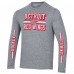 Футболка с длинным рукавом Detroit Red Wings Champion Tri-Blend Dual-Stripe - Heather Gray