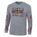 Футболка с длинным рукавом Chicago Blackhawks Champion Tri-Blend Dual-Stripe - Heather Gray