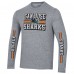 Футболка с длинным рукавом San Jose Sharks Champion Tri-Blend Dual-Stripe - Heather Gray