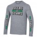 Футболка с длинным рукавом Dallas Stars Champion Tri-Blend Dual-Stripe - Heather Gray