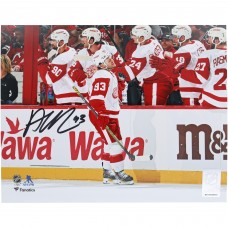 Alex DeBrincat Detroit Red Wings Autographed Fanatics Authentic 8 x 10 Red Wings Debut Photograph Alex DeBrincat Detroit Red Wings Autographed Fanatics Authentic 8 x 10 Red Wings Debut Photograph