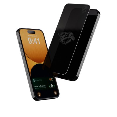 Nashville Predators Keyscaper iPhone Privacy Glass Disappearing Logo Screen Protector