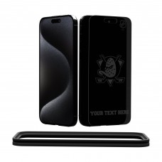 Anaheim Ducks Keyscaper Personalized iPhone Disappearing Logo Glass Screen Protector