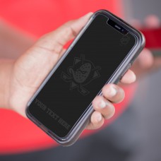 Anaheim Ducks Keyscaper Personalized iPhone Disappearing Logo Glass Screen Protector