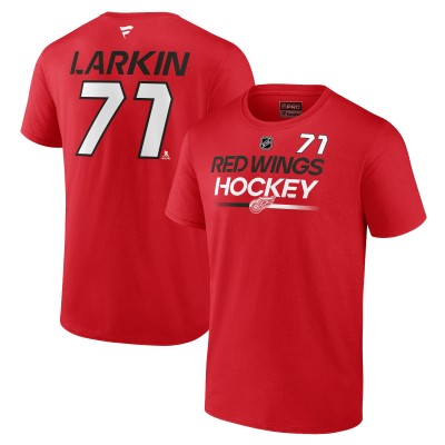 Футболка Dylan Larkin Detroit Red Wings Authentic Pro Prime Name & Number - Red
