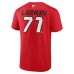 Футболка Dylan Larkin Detroit Red Wings Authentic Pro Prime Name & Number - Red