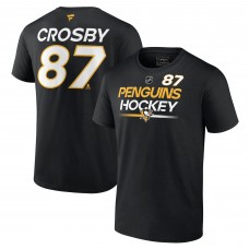 Футболка Sidney Crosby Pittsburgh Penguins Authentic Pro Prime Name & Number - Black