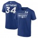 Toronto Maple Leafs Auston Matthews Fanatics Blue Authentic Pro Prime Name & Number T-Shirt
