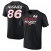 Футболка Jack Hughes New Jersey Devils Fanatics Authentic Pro Prime Name & Number - Black