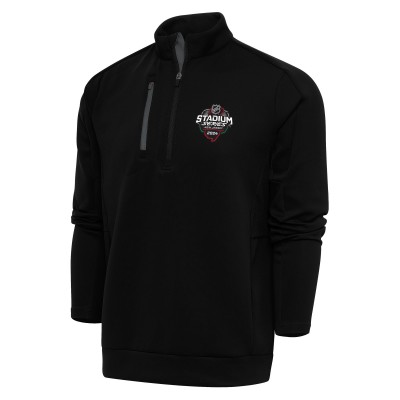 Кофта на короткой молнии NHL Antigua 2024 Stadium Series Generation - Black