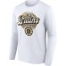 Unisex Boston Bruins White Personalized Name & Number Leopard Print Long Sleeve T-Shirt