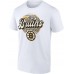 Именная футболка Boston Bruins Unisex Leopard Print - White