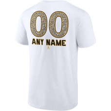 Именная футболка Boston Bruins Unisex Leopard Print - White