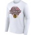 Именная футболка с длинным рукавом Chicago Blackhawks Unisex Leopard Print - White