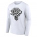 Именная футболка с длинным рукавом Los Angeles Kings Unisex Name & Number Leopard Print - White