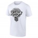 Именная футболка Los Angeles Kings Unisex Name & Number Leopard Print - White