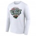 Именная футболка с длинным рукавом Minnesota Wild Unisex Leopard Print - White