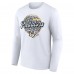 Именная футболка с длинным рукавом Nashville Predators Unisex Leopard Print - White