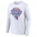Именная футболка с длинным рукавом Unisex New York Rangers White Leopard Print