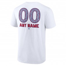 Именная футболка New York Rangers Unisex Leopard Print - White