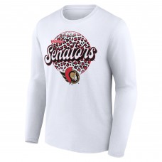 Unisex Ottawa Senators White Personalized Name & Number Leopard Print Long Sleeve T-Shirt Unisex Ottawa Senators White Personalized Name & Number Leopard Print Long Sleeve T-Shirt
