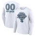 Unisex Seattle Kraken White Personalized Name & Number Leopard Print Long Sleeve T-Shirt