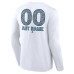 Unisex Seattle Kraken White Personalized Name & Number Leopard Print Long Sleeve T-Shirt