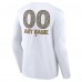 Unisex Vegas Golden Knights White Personalized Name & Number Leopard Print Long Sleeve T-Shirt