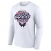 Unisex Washington Capitals White Personalized Name & Number Leopard Print Long Sleeve T-Shirt