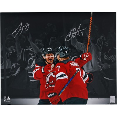 Tyler Toffoli & Dougie Hamilton New Jersey Devils Autographed Fanatics Authentic 16 x 20 Dual Spotlight Photograph