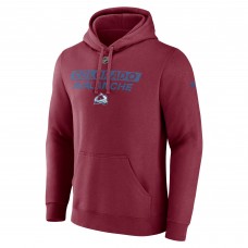 Толстовка Colorado Avalanche Fanatics Burgundy Authentic Pro Core Primary Fleece