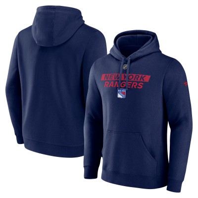 Толстовка New York Rangers Fanatics Navy Authentic Pro Core Primary Fleece