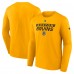 Футболка с длинным рукавом Boston Bruins Fanatics Gold Authentic Pro Core Primary