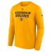 Футболка с длинным рукавом Boston Bruins Fanatics Gold Authentic Pro Core Primary