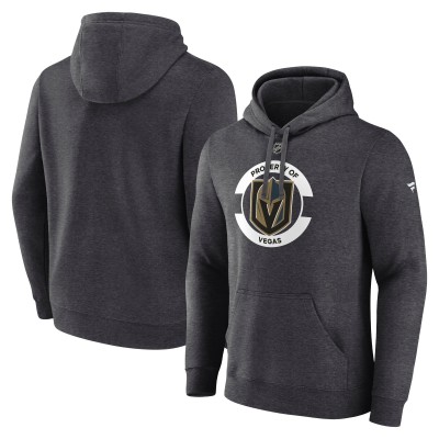 Толстовка Vegas Golden Knights Fanatics Heather Charcoal Authentic Pro Core Secondary Fleece