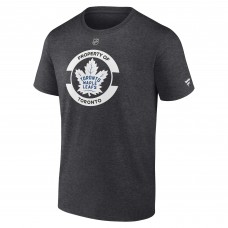 Футболка Toronto Maple Leafs Fanatics Heather Charcoal Authentic Pro Core Secondary
