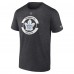 Футболка Toronto Maple Leafs Fanatics Heather Charcoal Authentic Pro Core Secondary