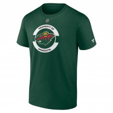 Футболка Minnesota Wild Fanatics Green Authentic Pro Core Secondary